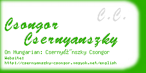 csongor csernyanszky business card